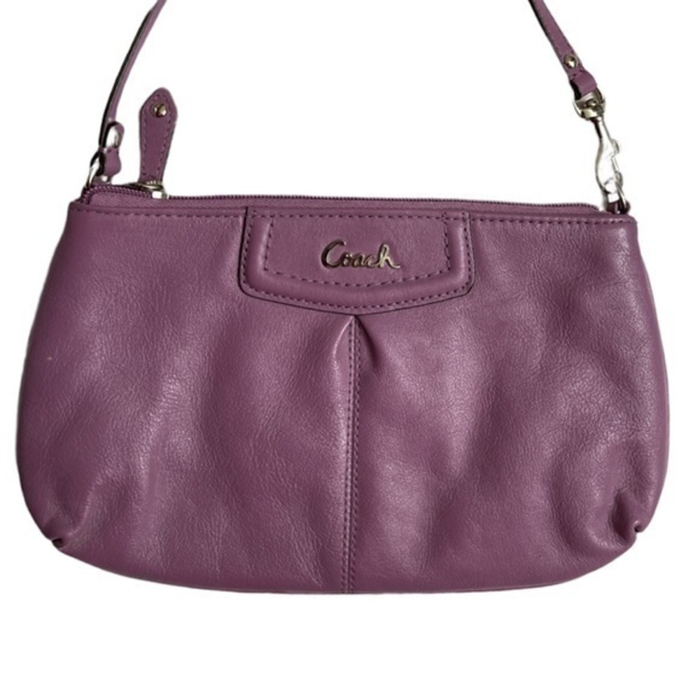 Coach Ashley purple leather mini bag